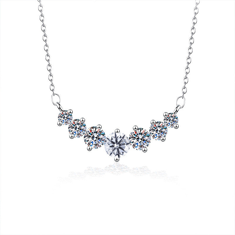 【#N12】925 Sterling Silver Moissanite Necklaces