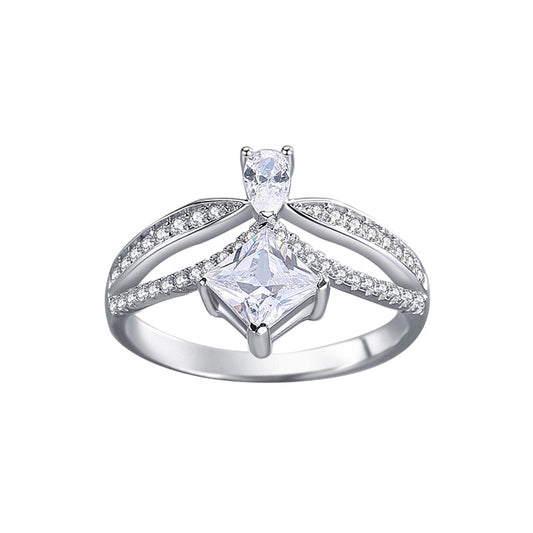 【#R40】 925 Sterling Silver Moissanite Rings