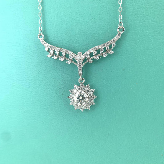 【#N05】925 Sterling Silver Moissanite Necklaces