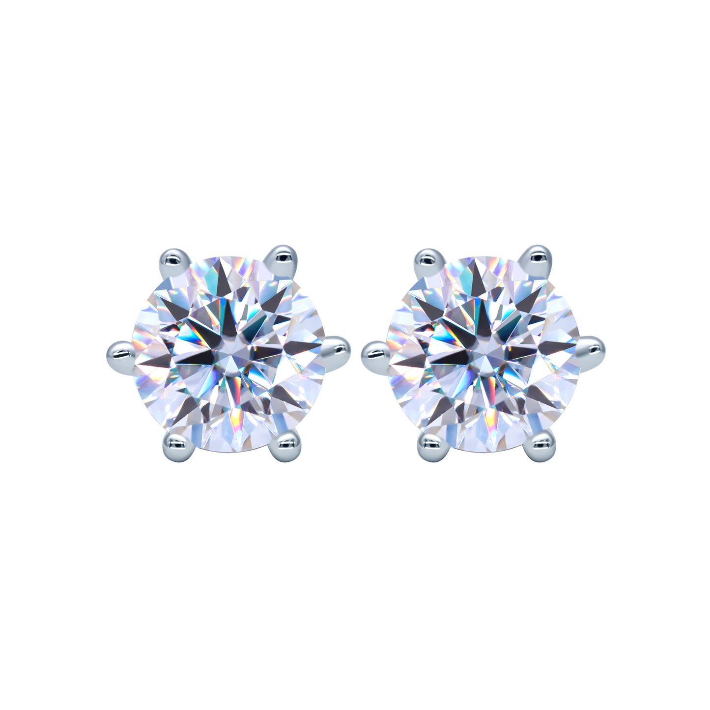 【#E14】925 Sterling Silver Moissanite Earrings