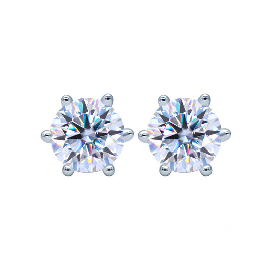 【#E14】925 Sterling Silver Moissanite Earrings