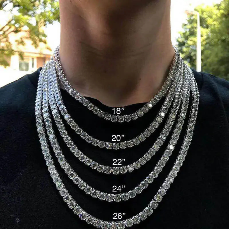 【#N18】925 Sterling Silver Moissanite Necklaces