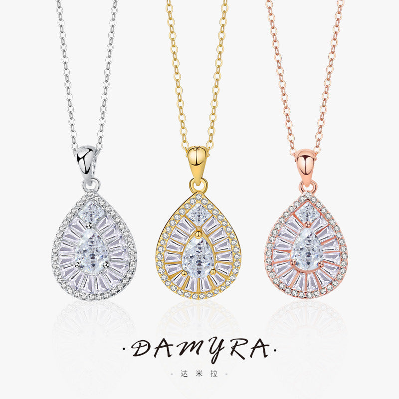 【#N27】925 Sterling Silver Moissanite Necklaces