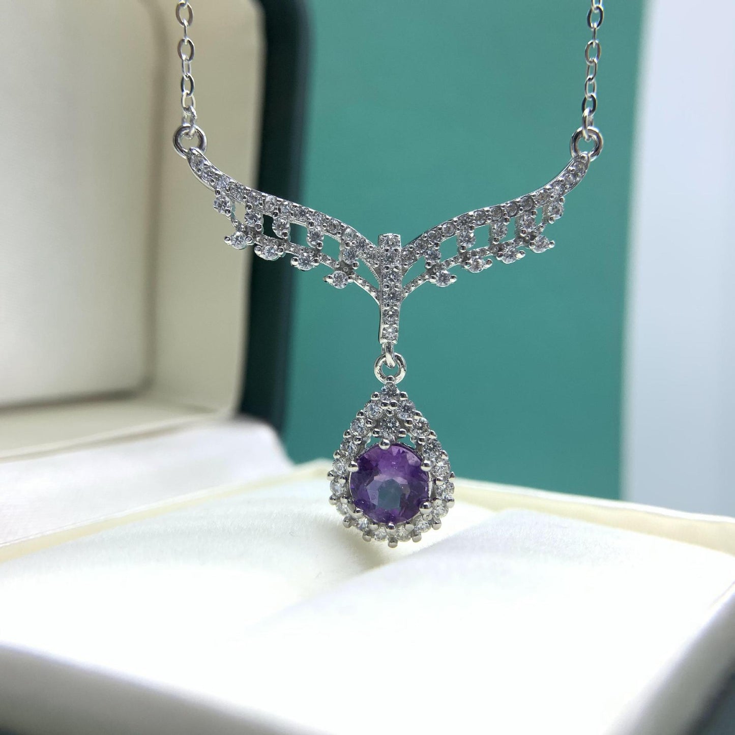 【#N07】925 Sterling Silver Moissanite Necklaces