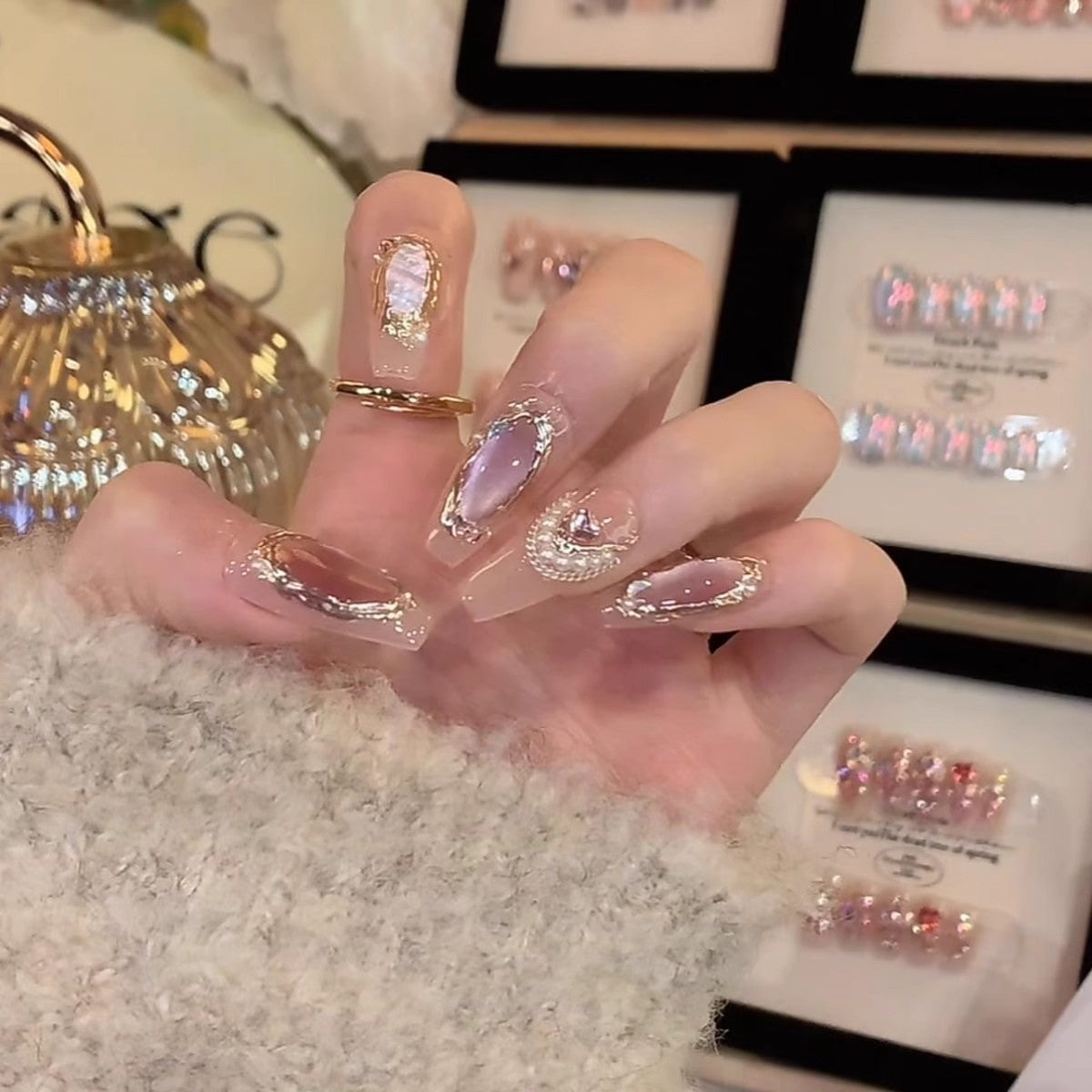 <#31>2024 new nail art, wearing nail removable nail stickers lnstagram style