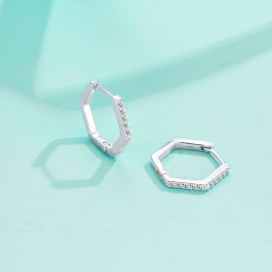 【#E11】925 Sterling Silver Moissanite Earrings
