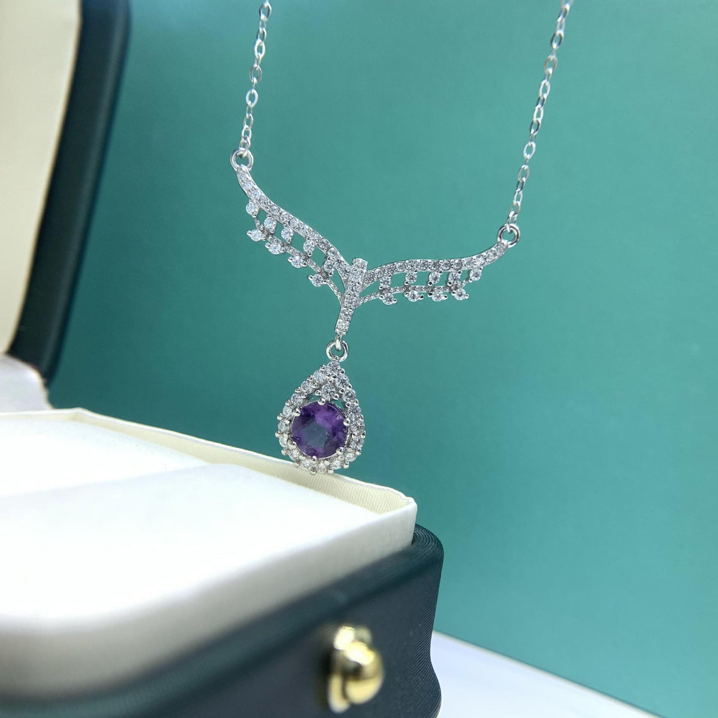 【#N07】925 Sterling Silver Moissanite Necklaces
