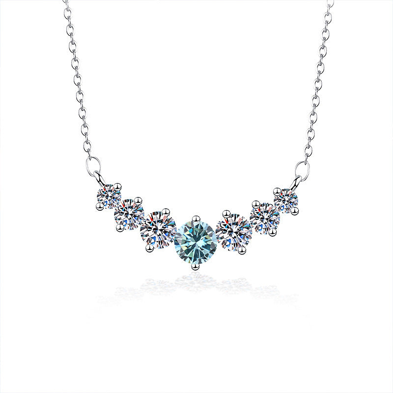 【#N12】925 Sterling Silver Moissanite Necklaces