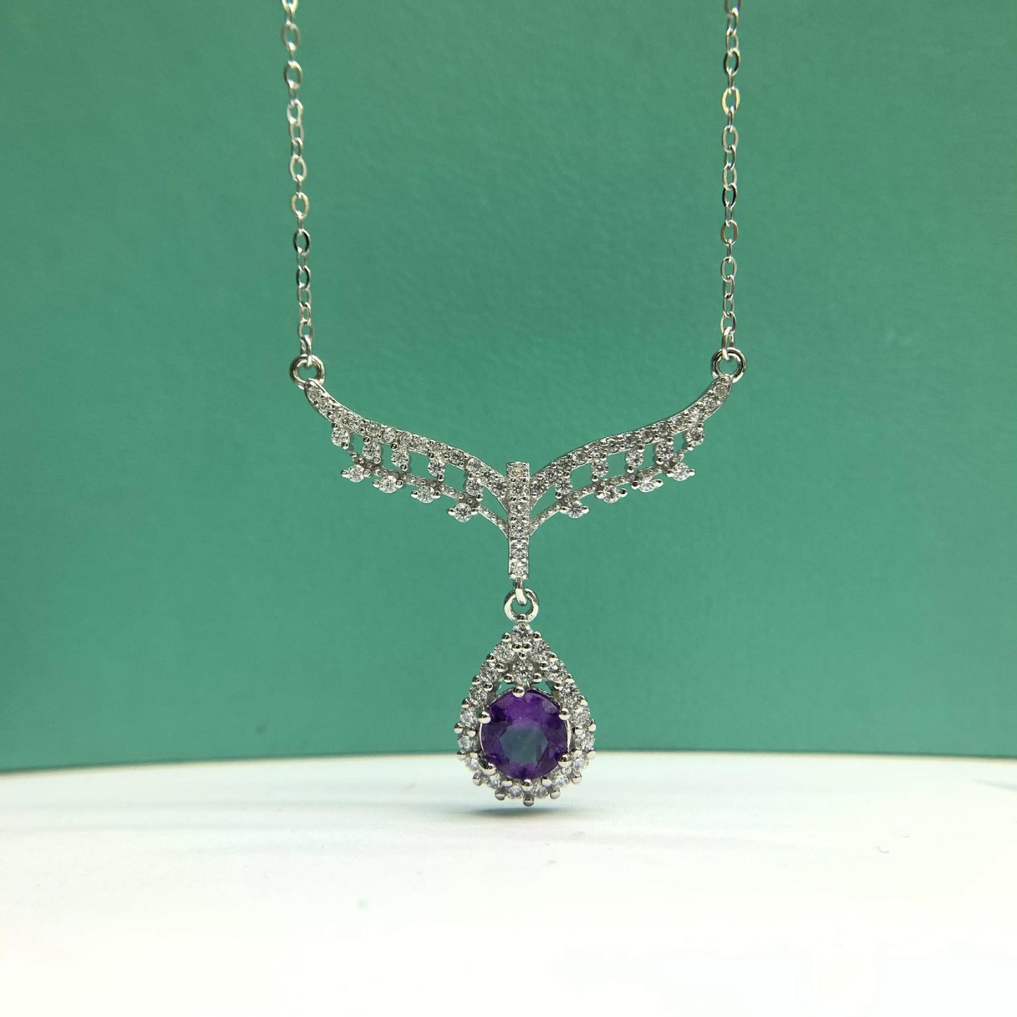 【#N07】925 Sterling Silver Moissanite Necklaces