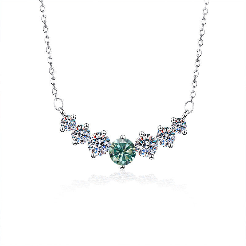【#N12】925 Sterling Silver Moissanite Necklaces