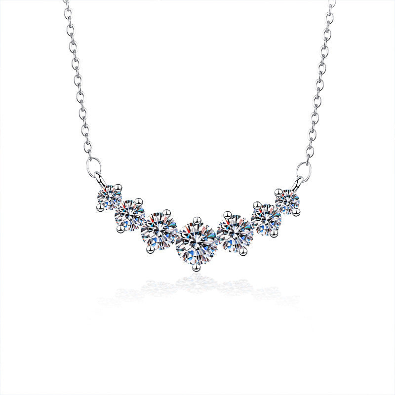 【#N12】925 Sterling Silver Moissanite Necklaces