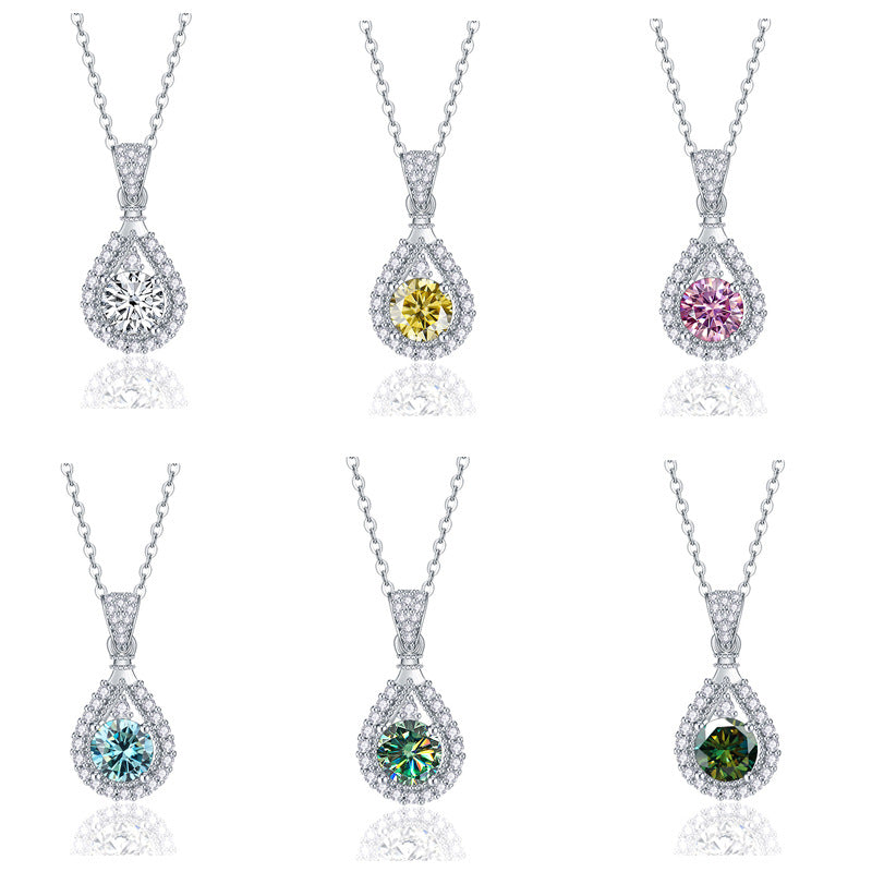 【#N13】925 Sterling Silver Moissanite Necklaces