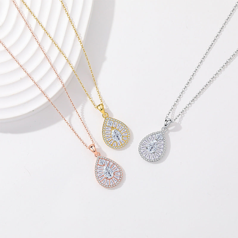 【#N27】925 Sterling Silver Moissanite Necklaces