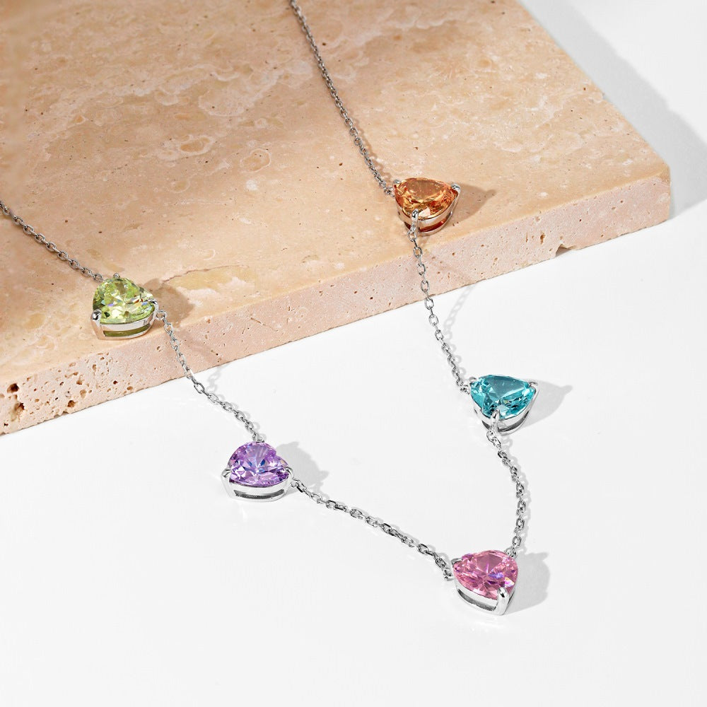 【#N15】925 Sterling Silver Moissanite Necklaces