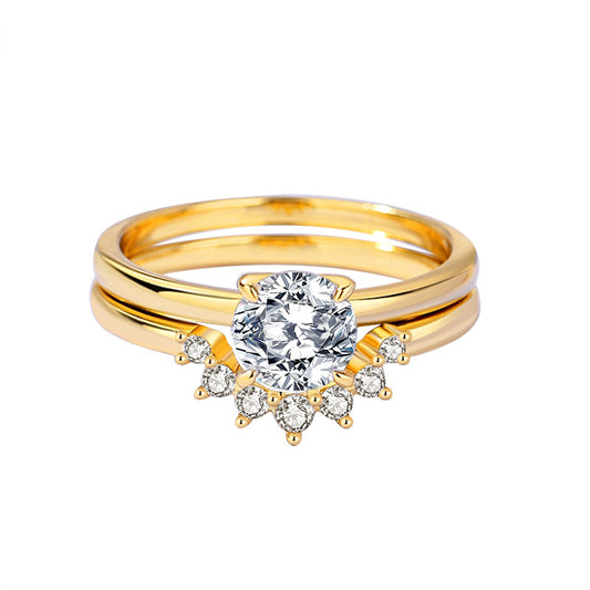 【#R33】（ angel eye）925 Sterling Silver Moissanite Rings