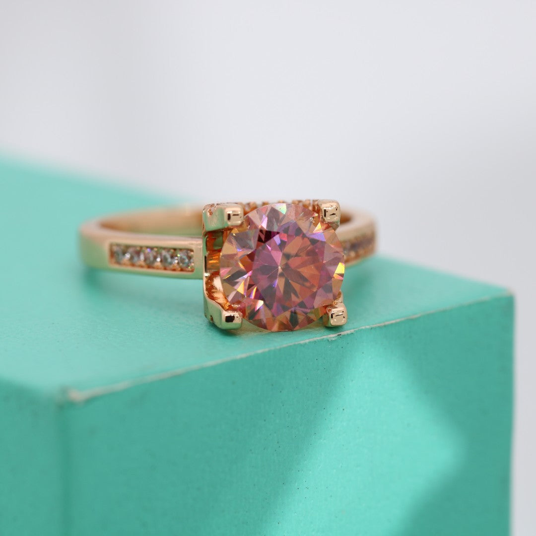 【#R34】（sunset）925 Sterling Silver Moissanite Rings