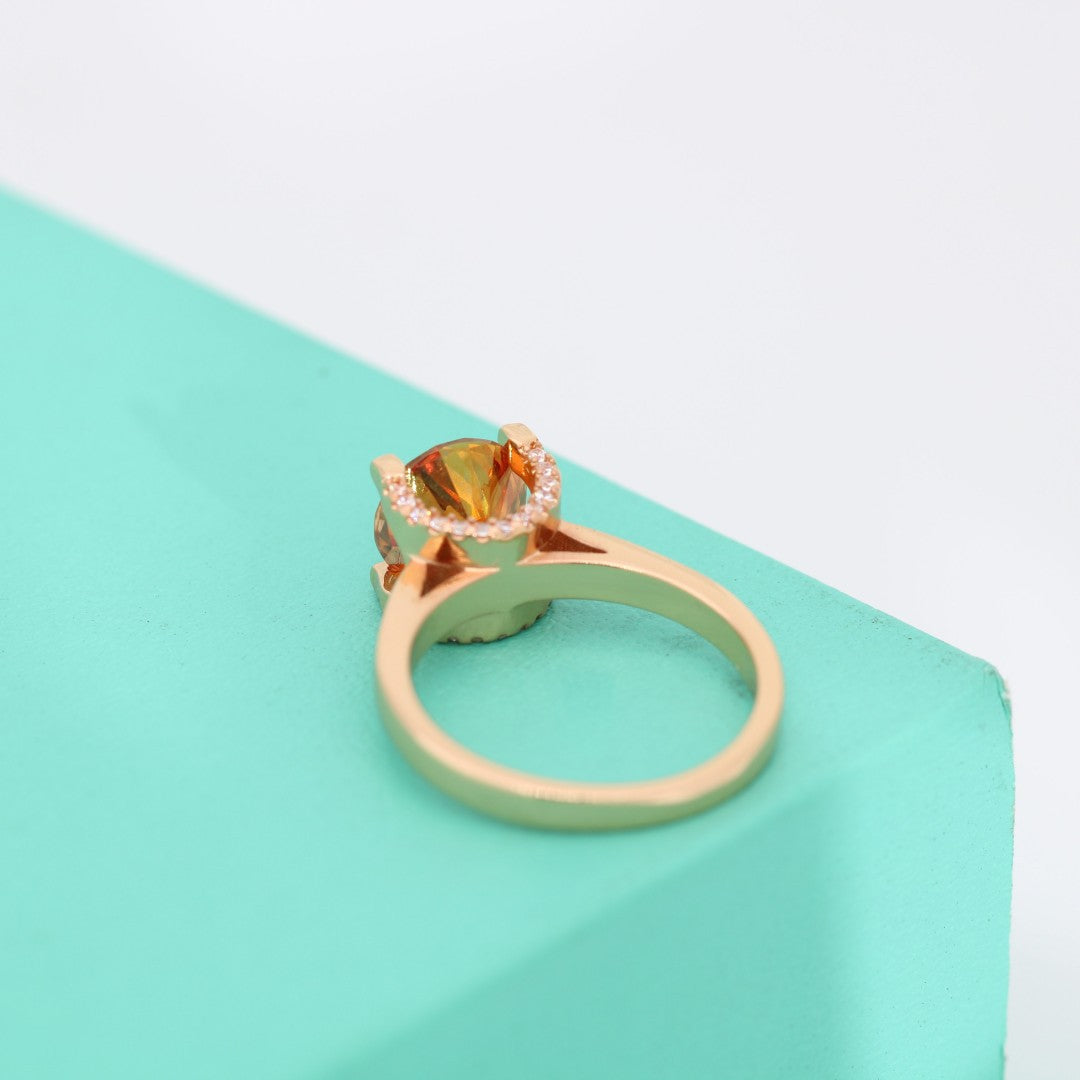 【#R34】（sunset）925 Sterling Silver Moissanite Rings