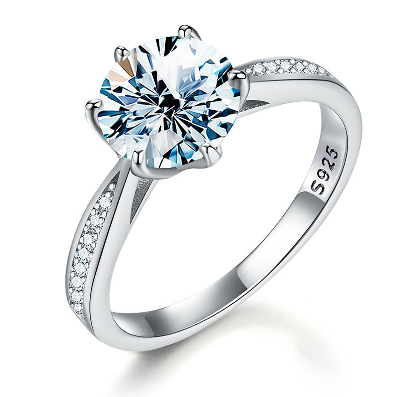 【#R36】925 Sterling Silver Moissanite Rings