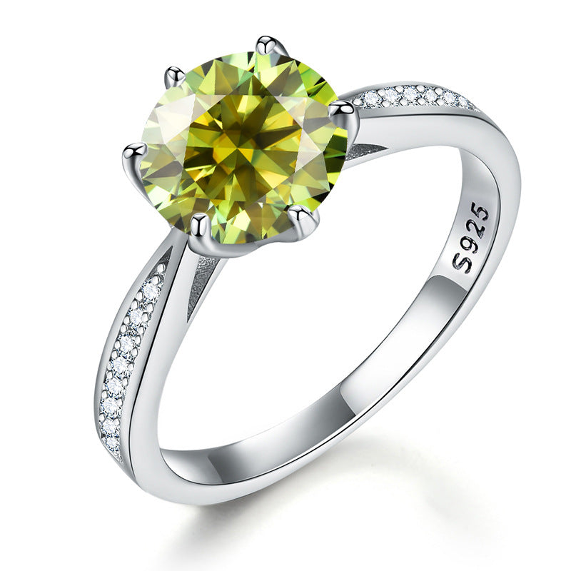 【#R36】925 Sterling Silver Moissanite Rings