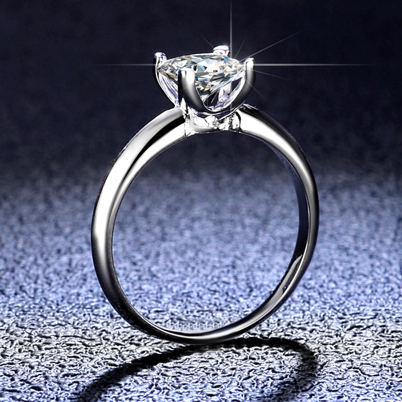 【#R38】 925 Sterling Silver Moissanite Rings