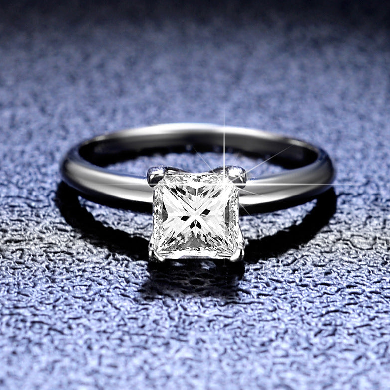 【#R38】 925 Sterling Silver Moissanite Rings