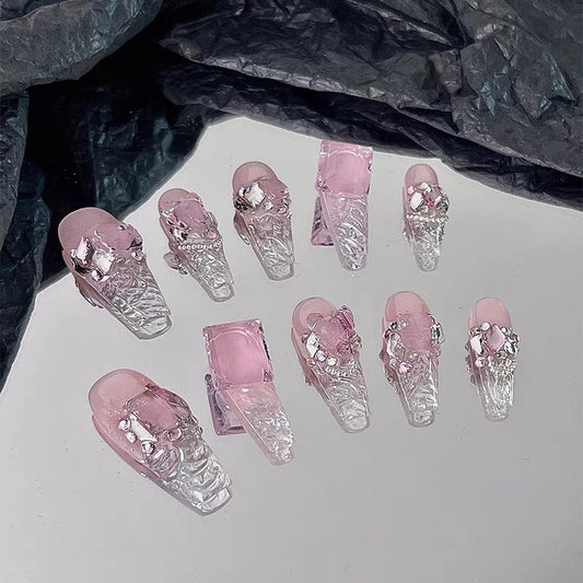 <#08>2024 new nail art, wearing nail removable nail stickers lnstagram style