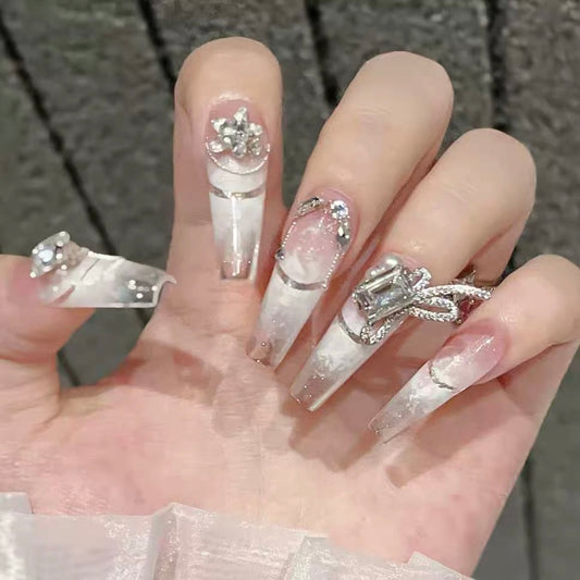 <#07>2024 new nail art, wearing nail removable nail stickers lnstagram style