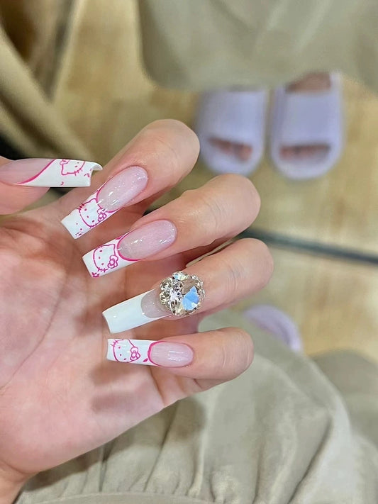 <#11>2024 new nail art, wearing nail removable nail stickers lnstagram style