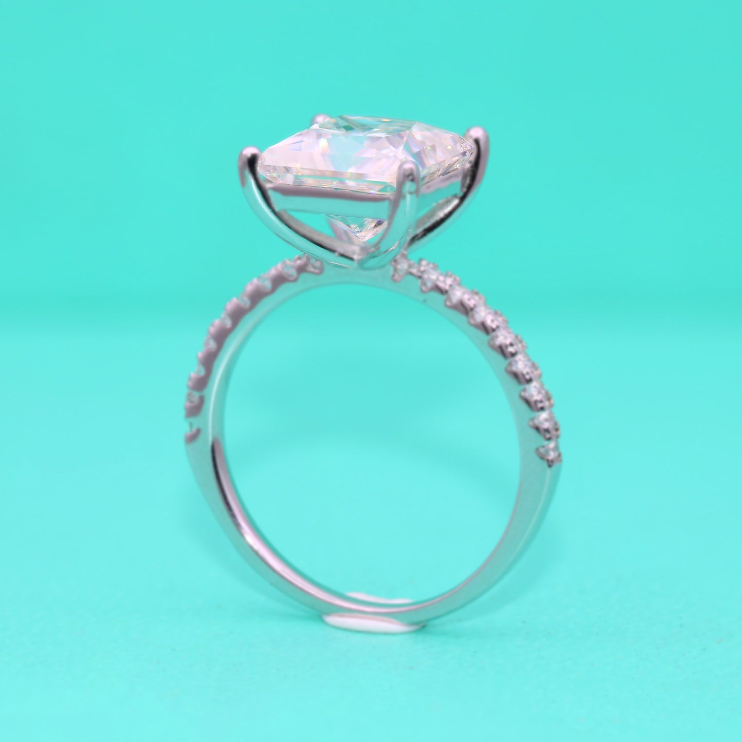 【#R39】 （princess）925 Sterling Silver Moissanite Rings