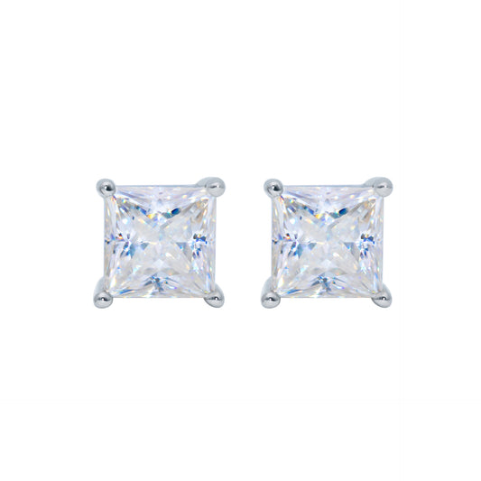 【#E04 Emerald】925 Sterling Silver Moissanite Earrings