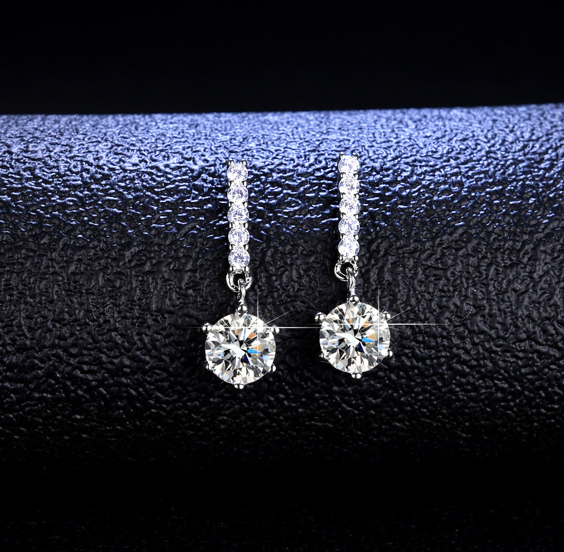 【#E03】925 Sterling Silver Moissanite Earrings