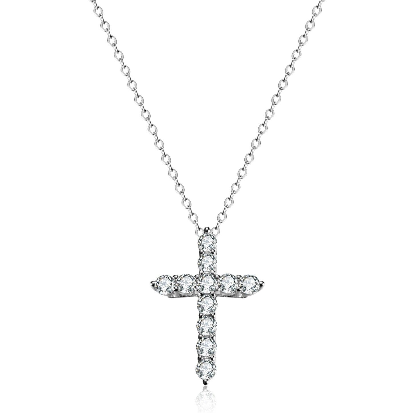 【#N03/Blessing】925 Sterling Silver Moissanite Necklace