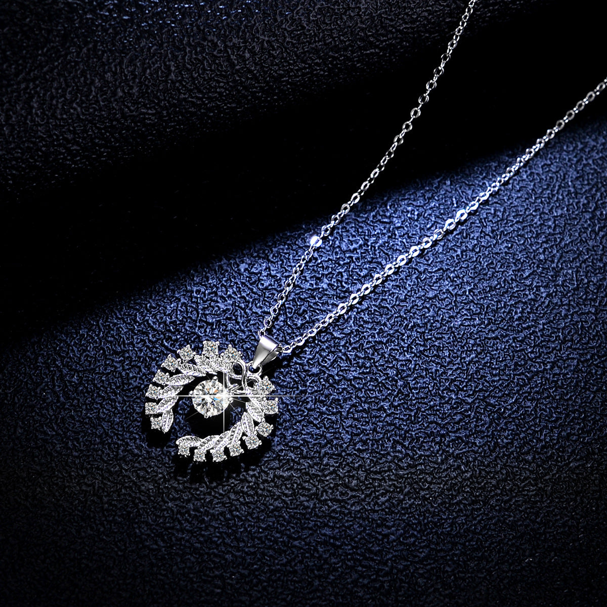 【#N02 Angel wings】925 Sterling Silver Moissanite Necklaces