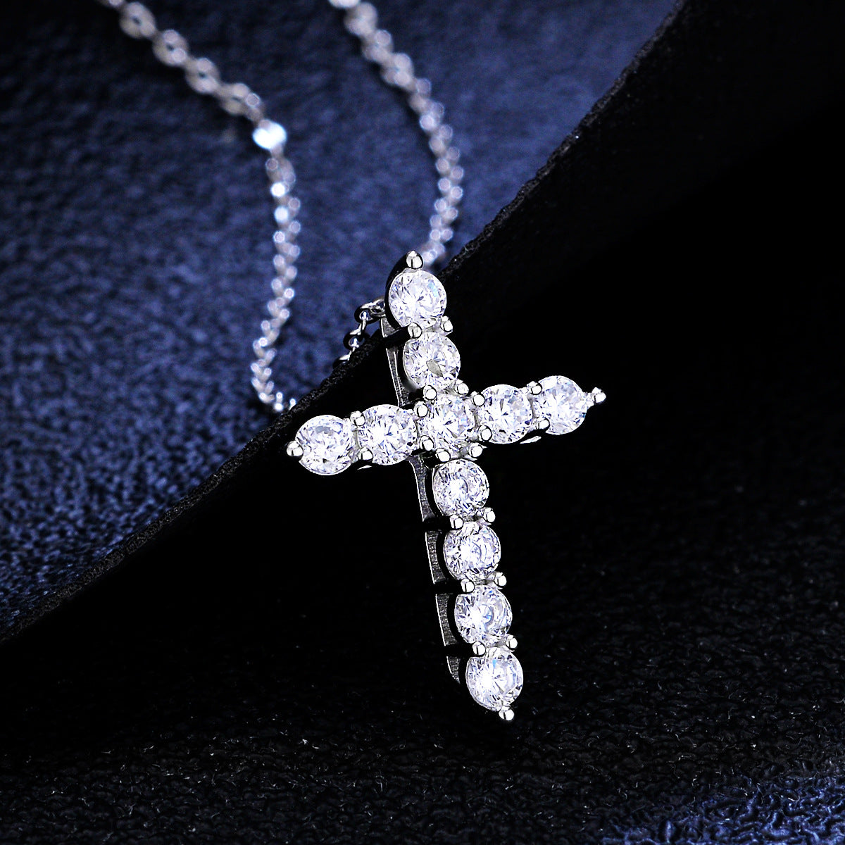 【#N03/Blessing】925 Sterling Silver Moissanite Necklace