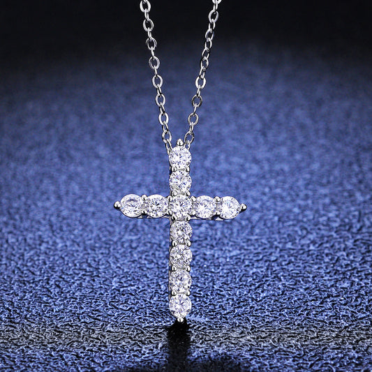 【#N03/Blessing】925 Sterling Silver Moissanite Necklace