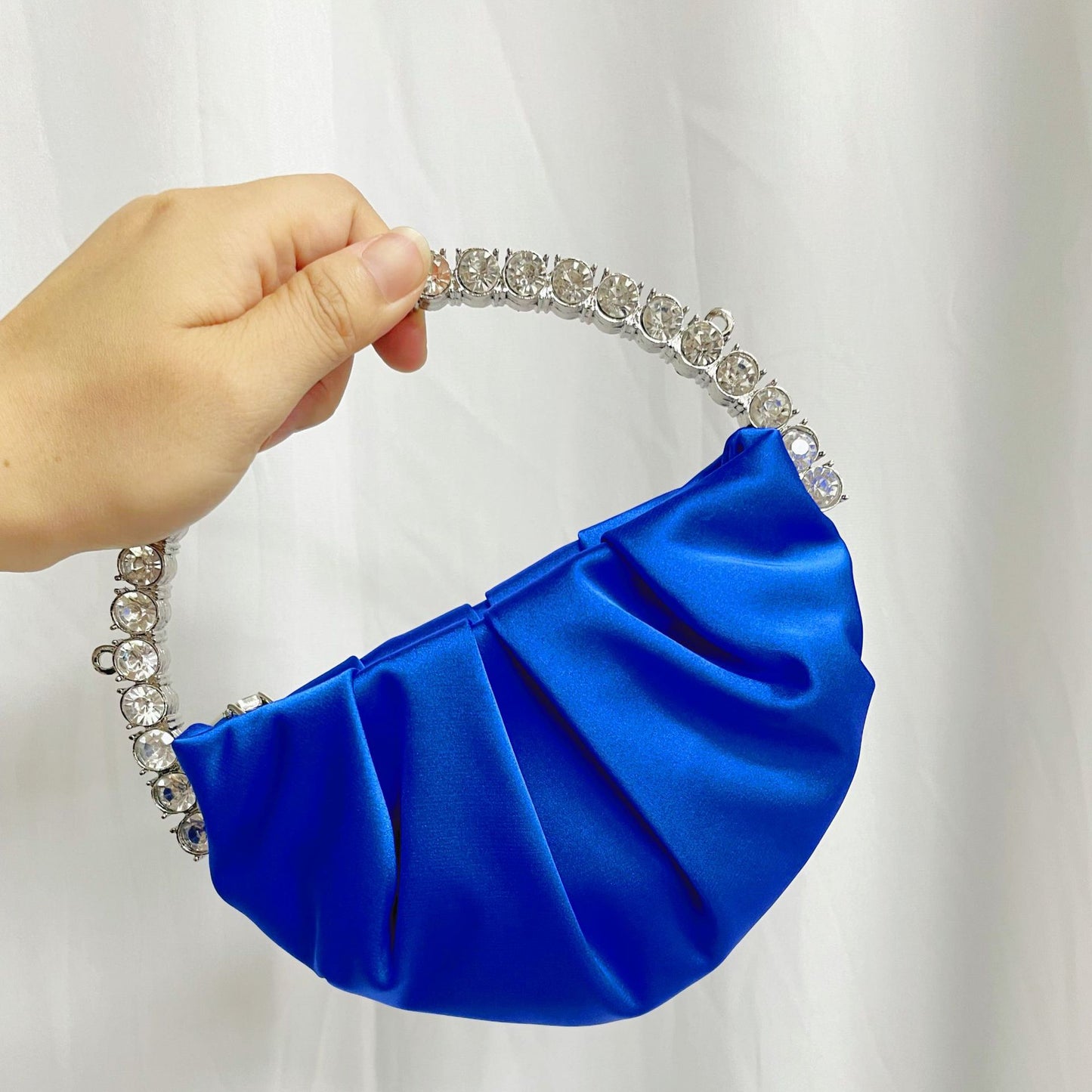 【#PQ01】Newest Fashionable crystal pu leather ladies hand bags