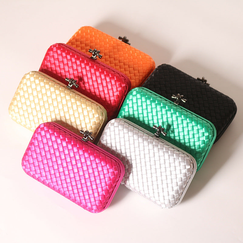 【#PQ02】Newest Fashionable crystal pu leather ladies hand bags