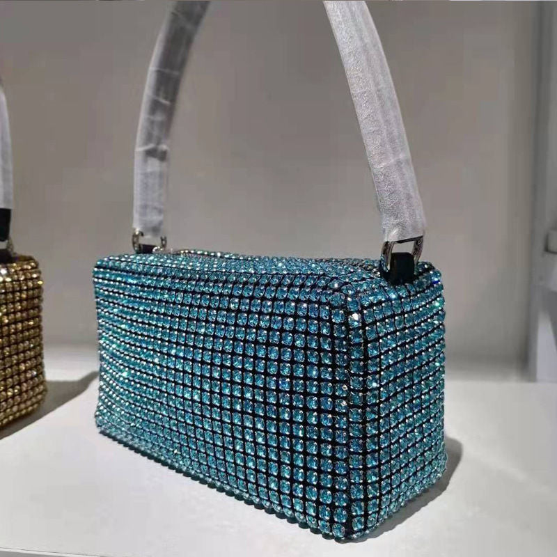 【#PQ05】Newest Fashionable crystal ladies handbags