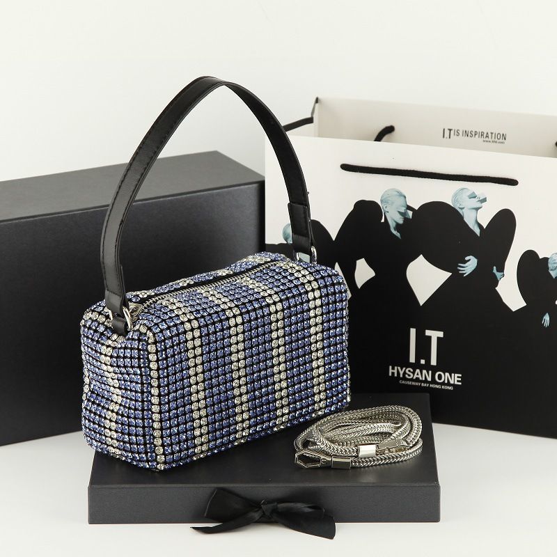 【#PQ05】Newest Fashionable crystal ladies handbags