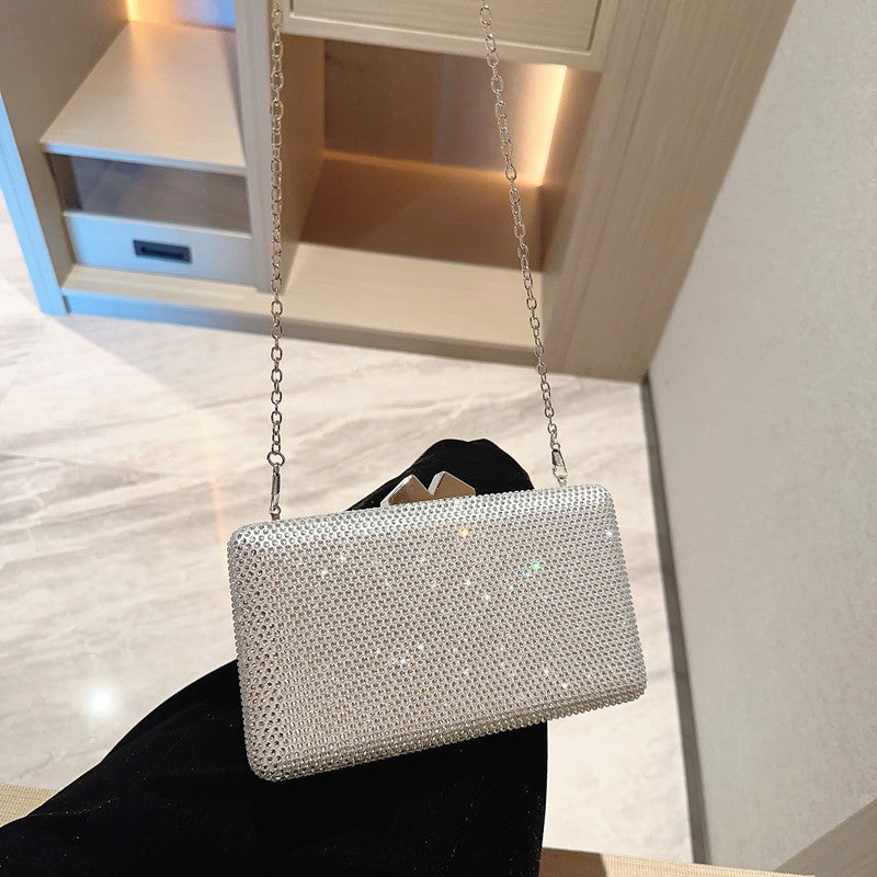 【#PQ06】Newest Fashionable crystal ladies PARTY BAGS