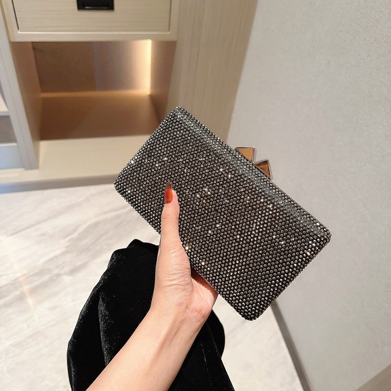 【#PQ06】Newest Fashionable crystal ladies PARTY BAGS