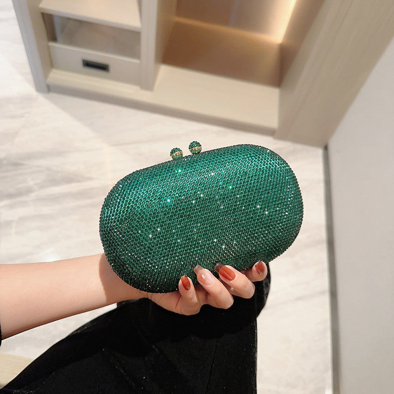 【#PQ07】Newest Fashionable crystal ladies evening bags