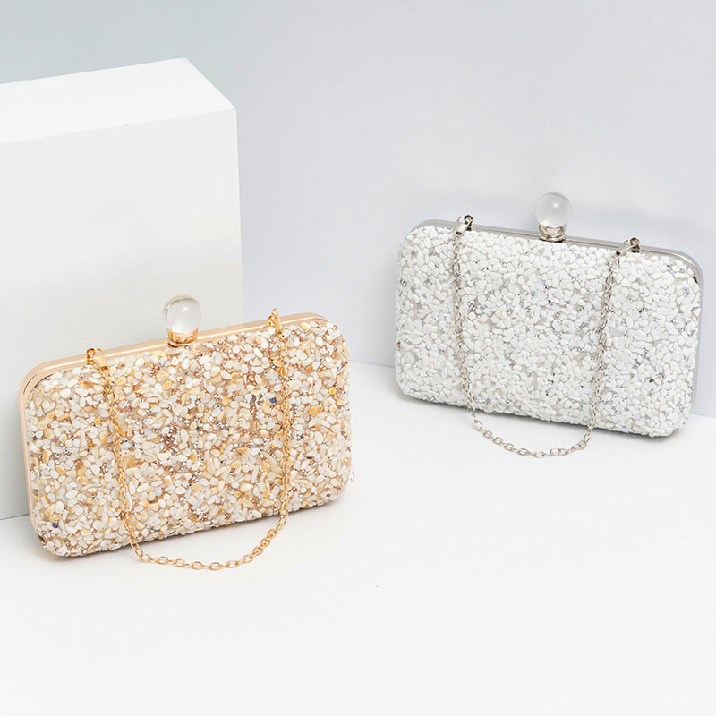 【#PQ08】Newest Fashionable crystal wedding/party bags