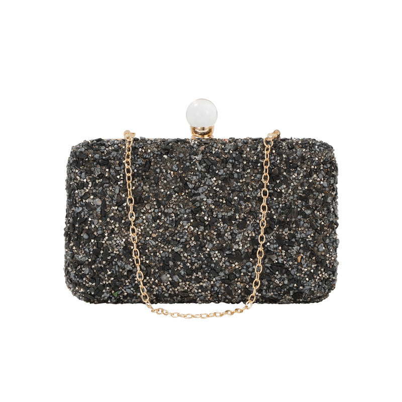 【#PQ08】Newest Fashionable crystal wedding/party bags