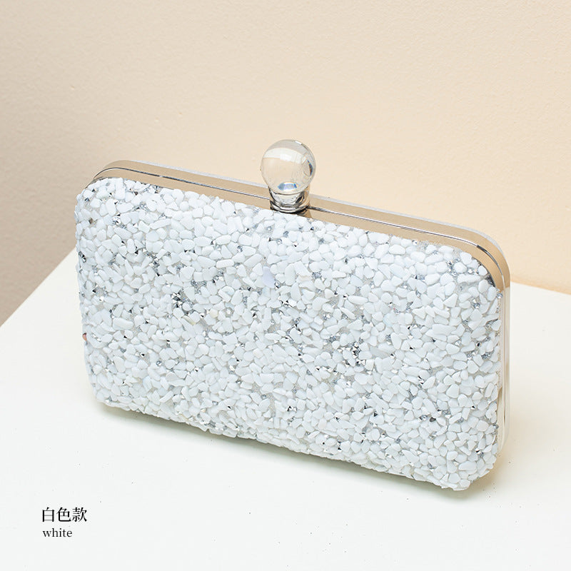 【#PQ08】Newest Fashionable crystal wedding/party bags