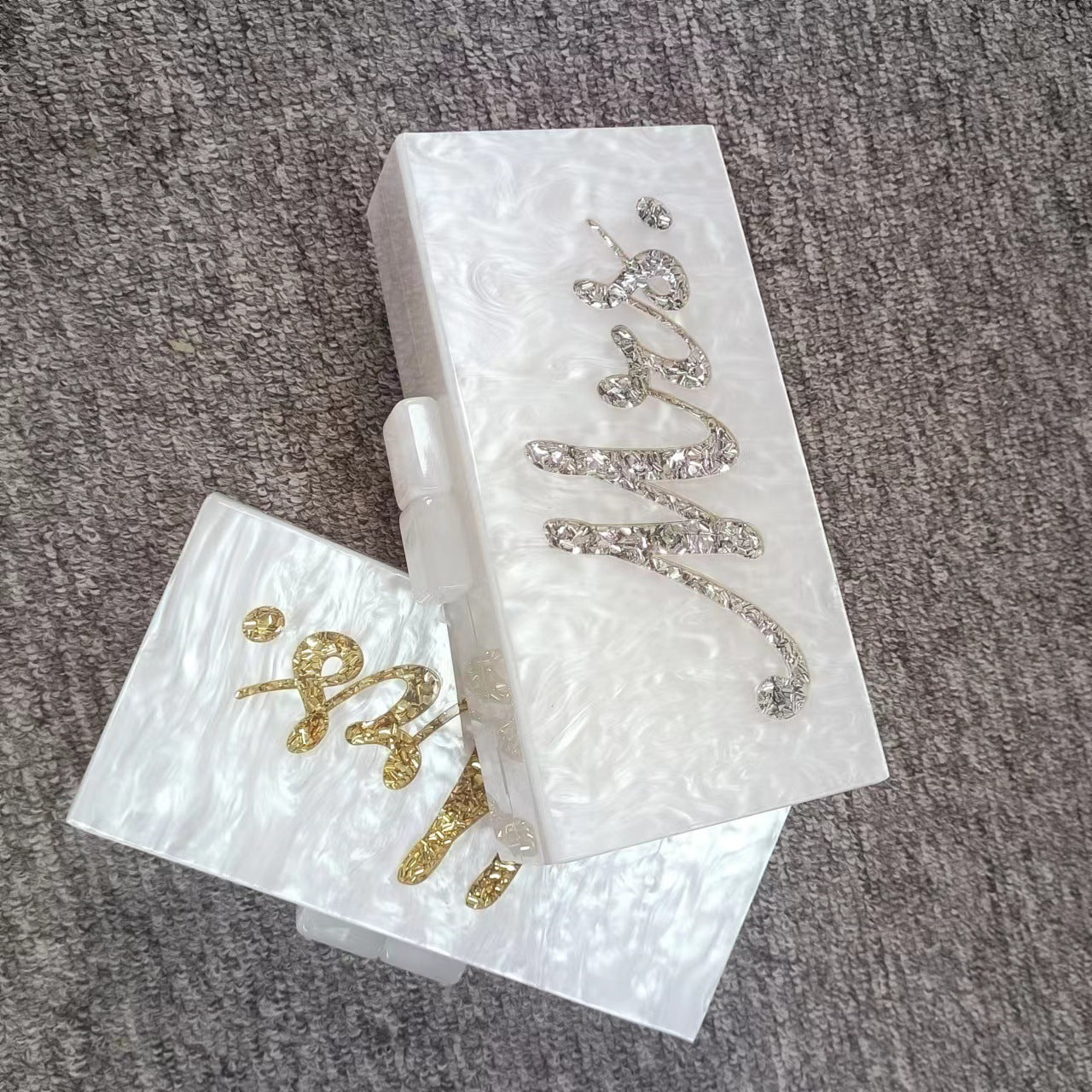 【#PQ10】Newest Fashionable ACRYLIC ladies handbags