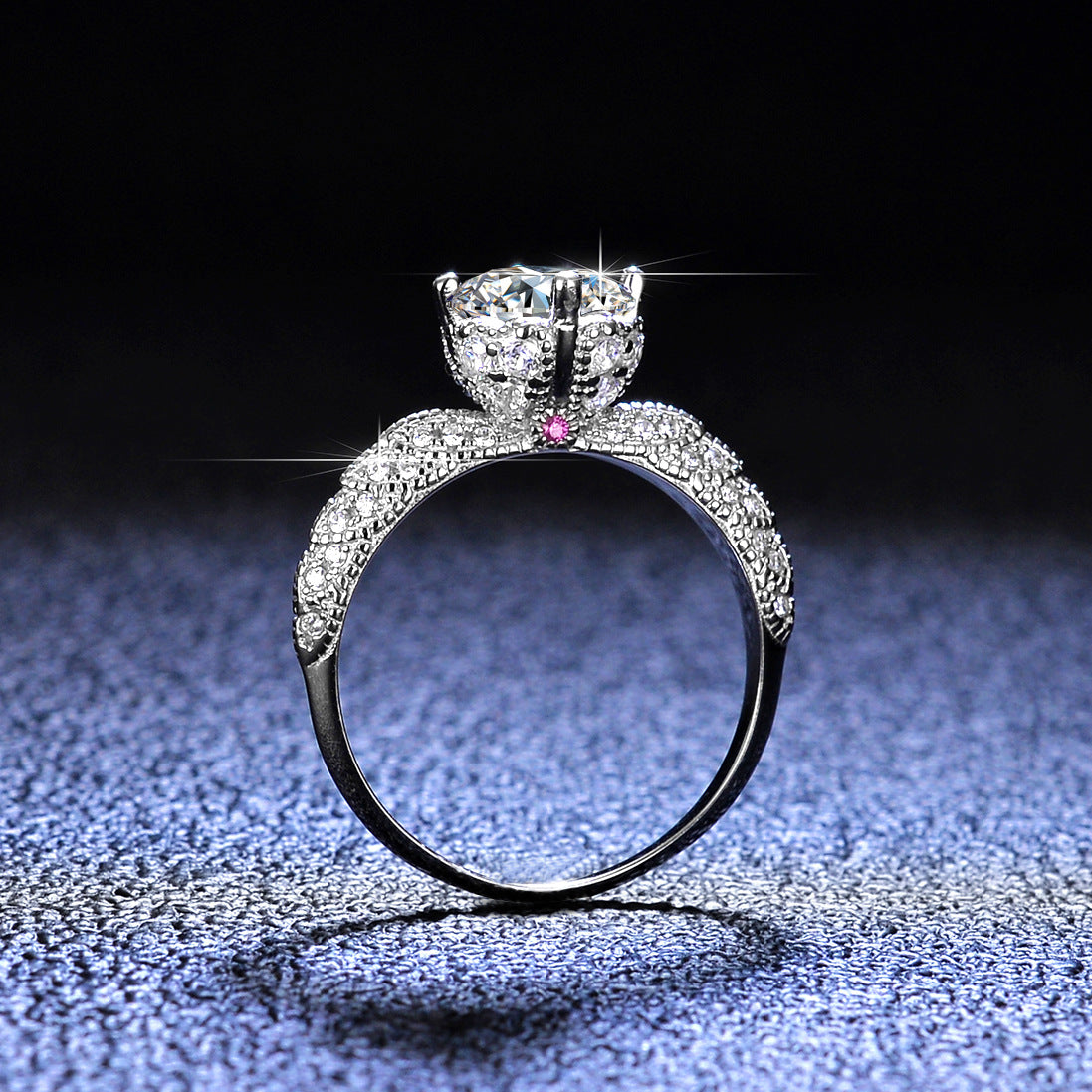【#R02】（Angel Wings）925 Sterling Silver Moissanite Rings