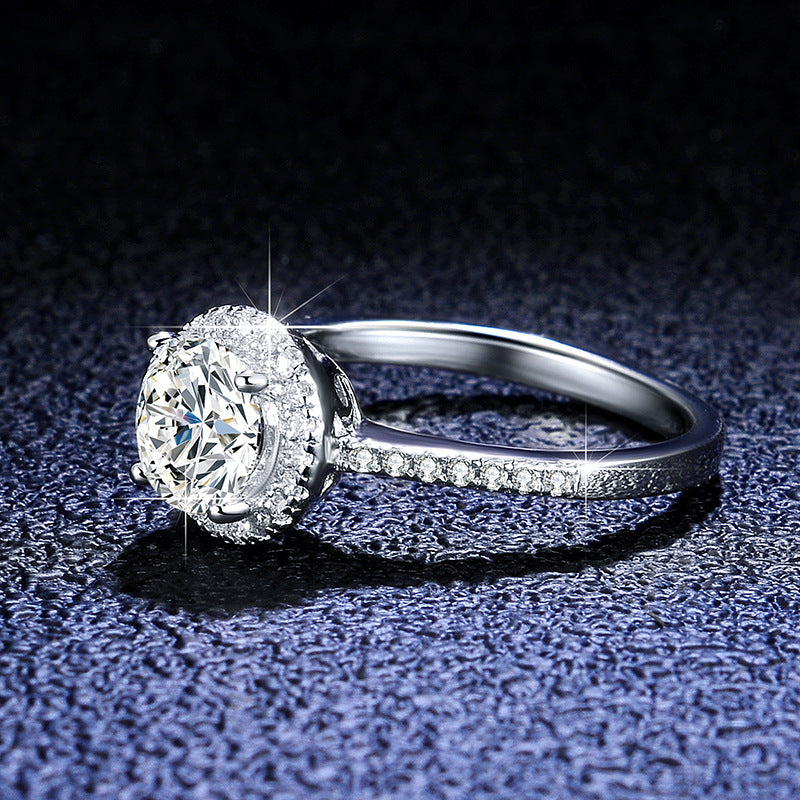 【#R05】(Moon) 925 Sterling Silver Moissanite Rings