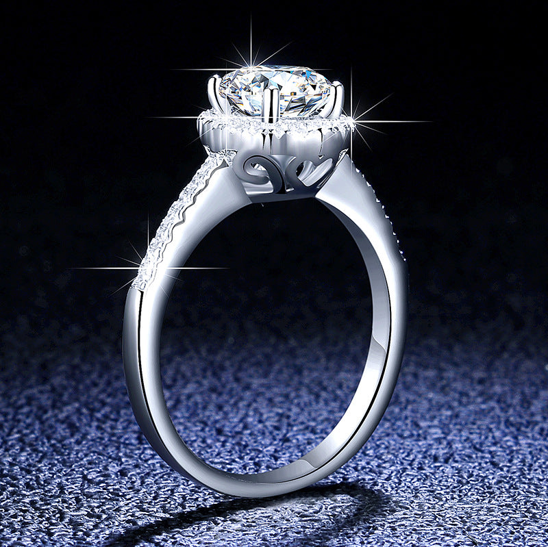 【#R05】(Moon) 925 Sterling Silver Moissanite Rings