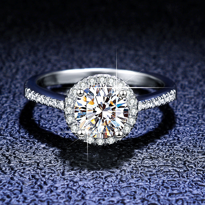 【#R05】(Moon) 925 Sterling Silver Moissanite Rings